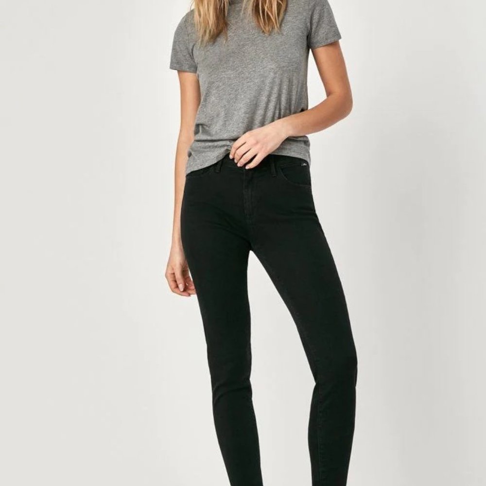 Mavi Alissa High Riseโ Super Skinny Washed Black Denim Jeans Size 27